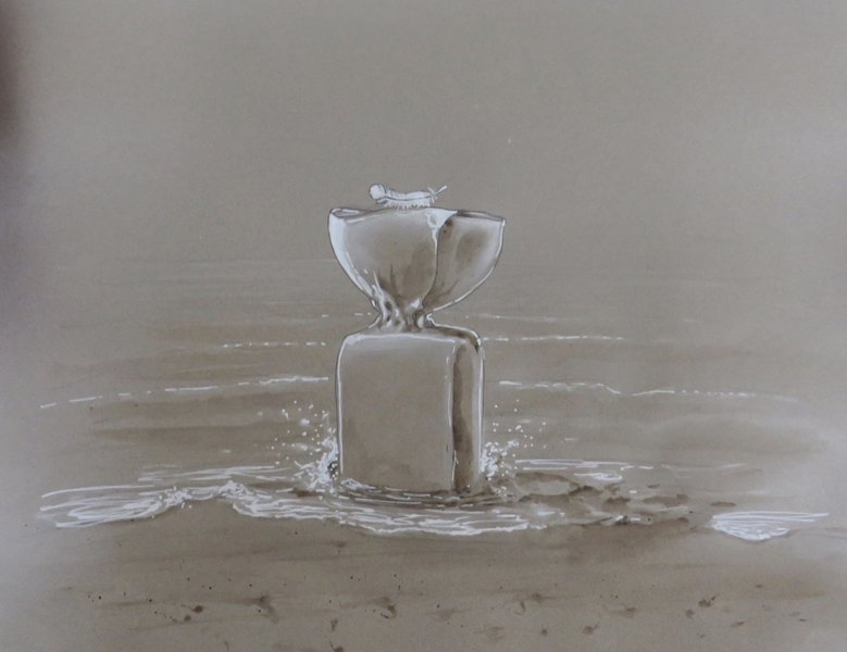 Candy, drawing by Laurence Jenkell